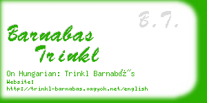 barnabas trinkl business card